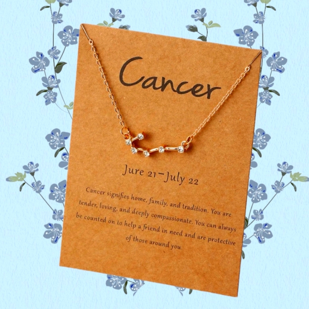 Cancer Zodiac Necklace